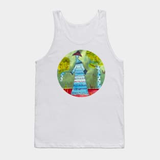Lady in a hat painting Tank Top